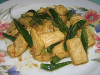 Oseng Tahu Cabe Hijau